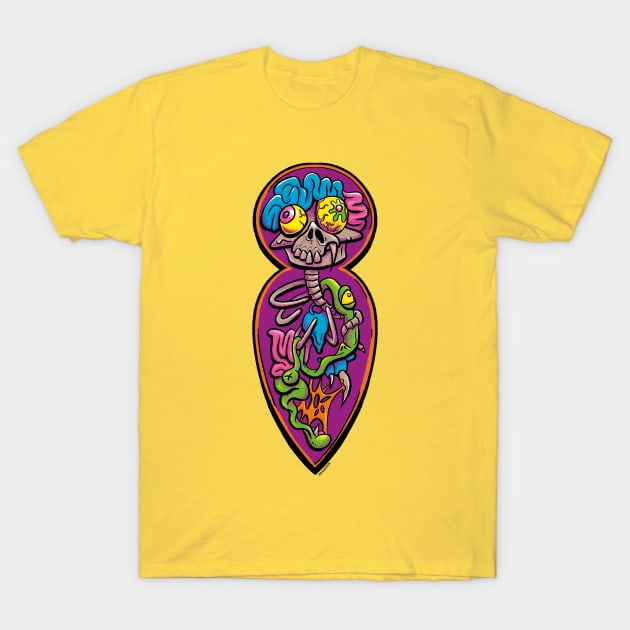 Guagua fink anatomy dia de muertos T-Shirt by GaboZeta